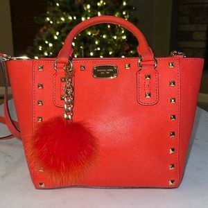 Michael Kors dark orange crossbody bag with matching wallet!